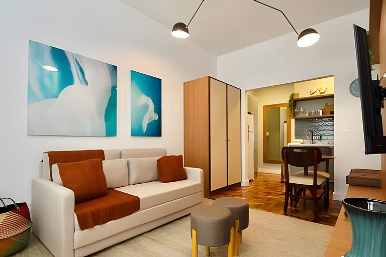 Laris Rio Ipanema: studio acolhedor perto da praia